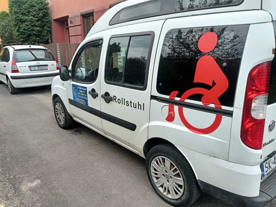 Fiat Doblo do przewozu osób niepełnosprawnych z rampą , inwalida