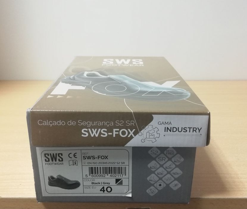 Calçado de segurança S2 SR, nº 40