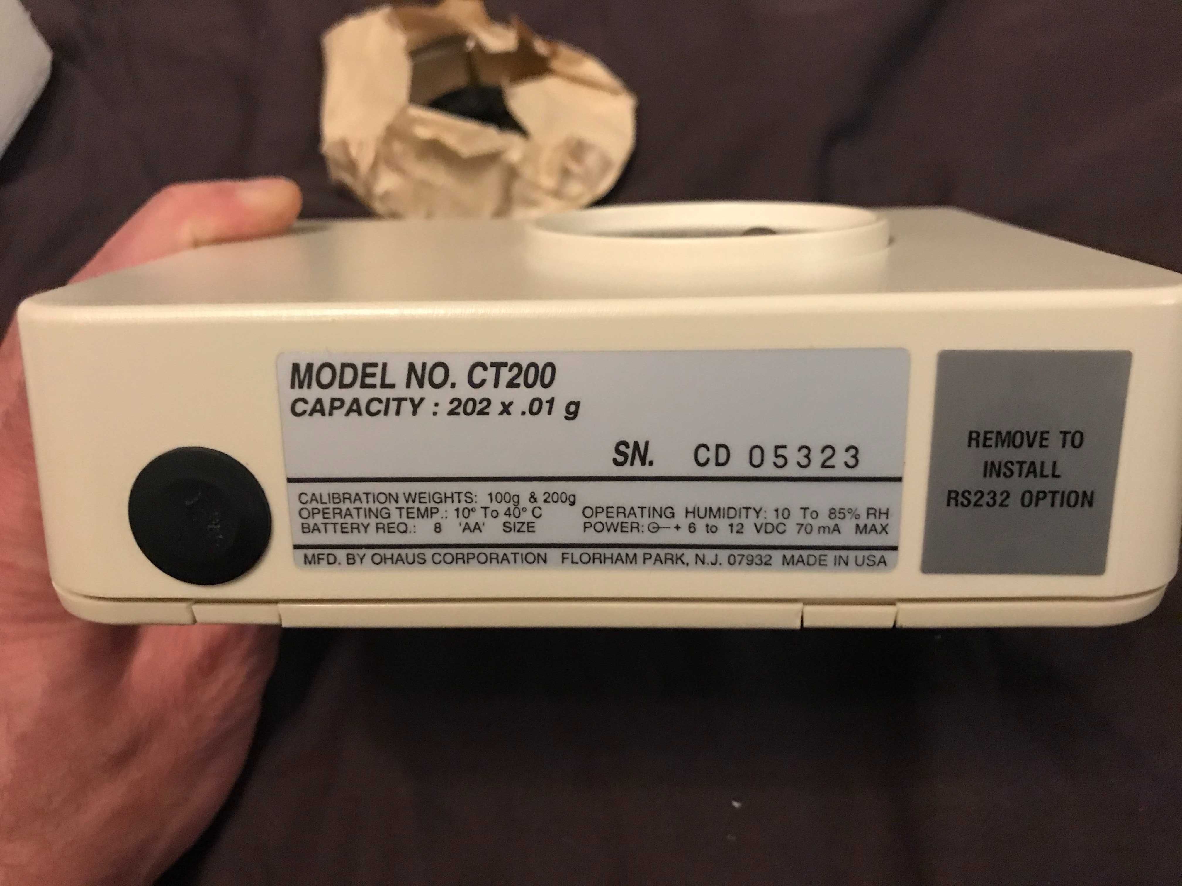Весы Ювелирные Ohaus CT200.USA. Новые.