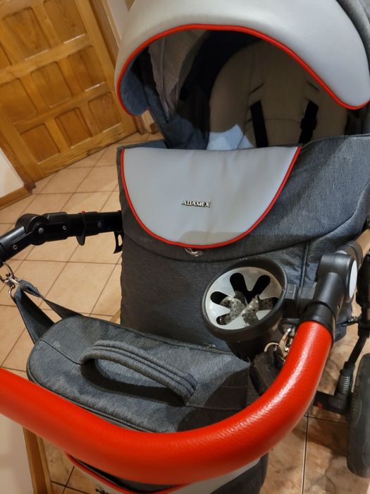 Wózek 2w1 Adamex Monte carbon