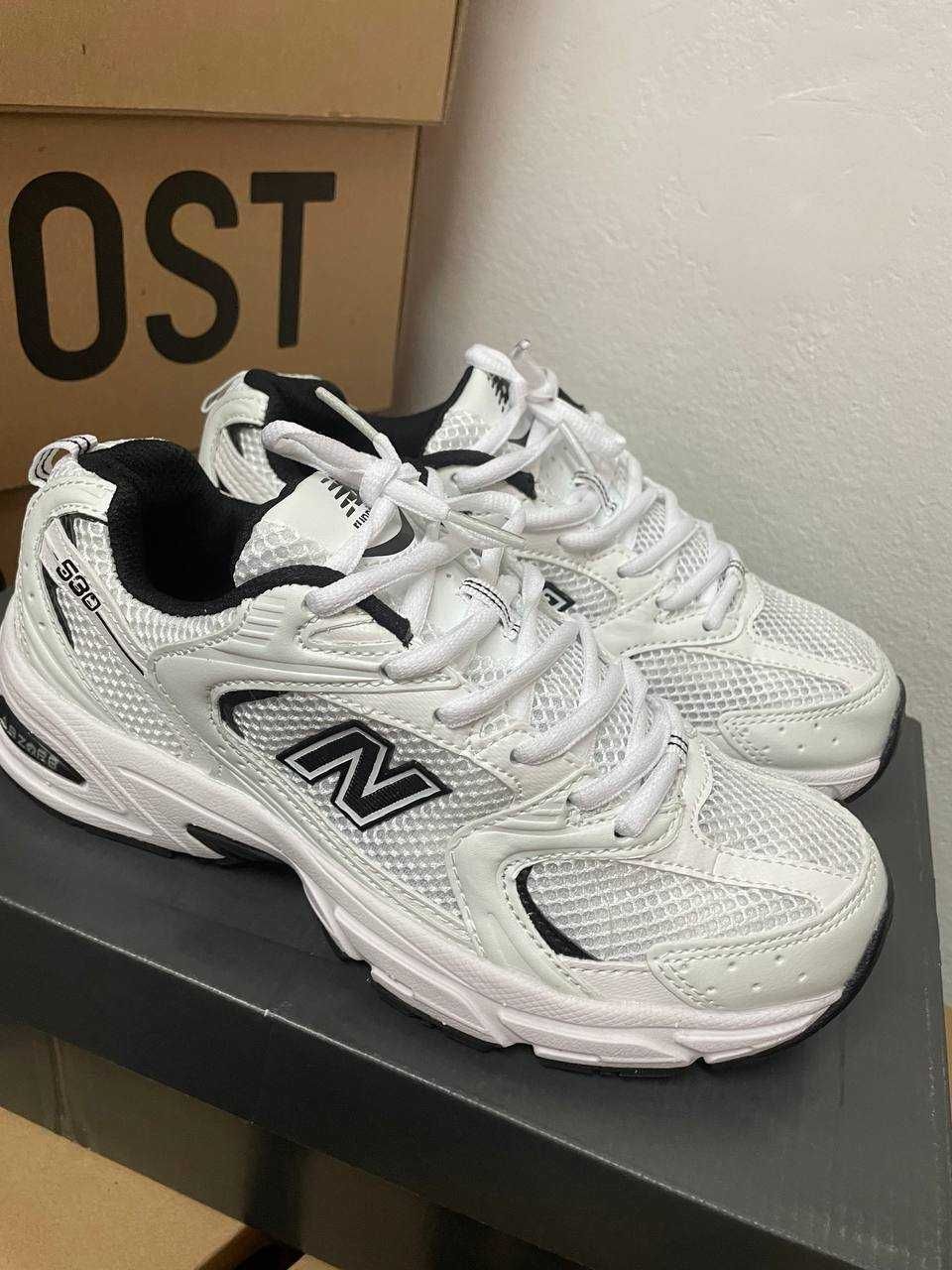 Кроссовки New Balance 530 white black / Нью Беленс 530 белые 37 38 39