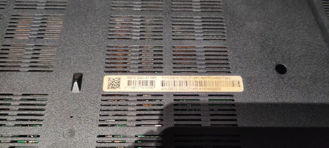 MSI GE72 2QC Apache