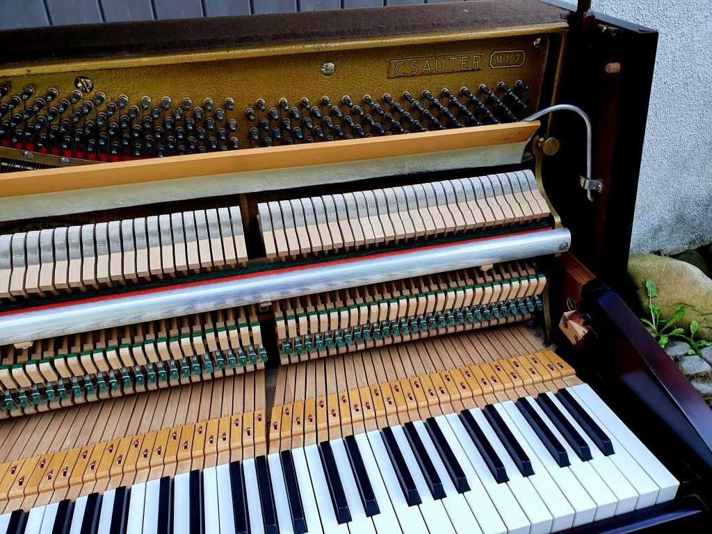 Pianino Sauter M-107 109cm RENNER 1971r CIEMNY BRĄZ