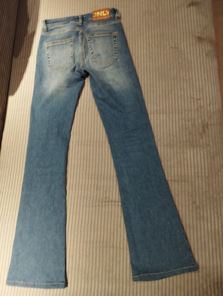 Spodnie dzwony 3 sztuki rozm 34