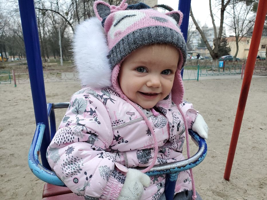 Зимний раздельный комбинезон Deux par Deux 12 мес 86см