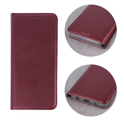 Etui Smart Magnetic Do Samsung S24 Burgundowe