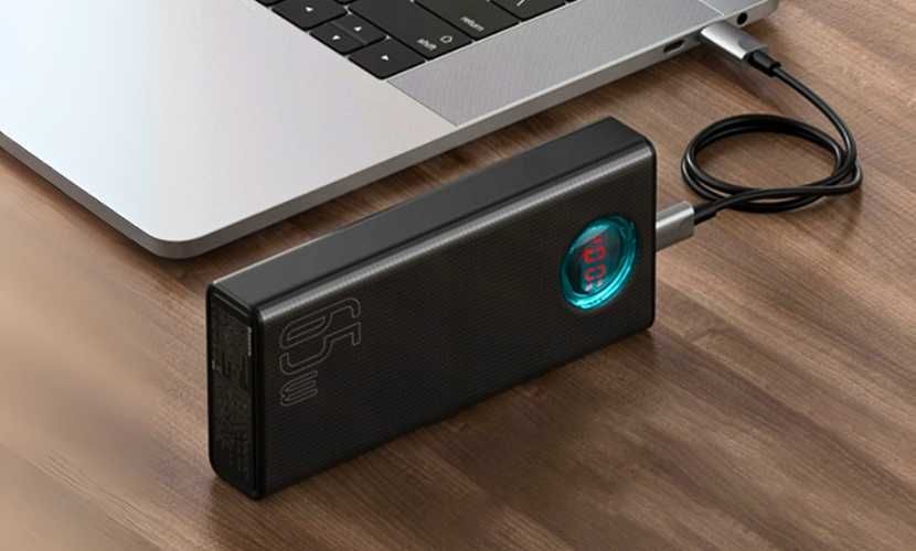 Powerbank Baseus wydajny 30000mAh ładowanie 65W zabezpieczenia USB C