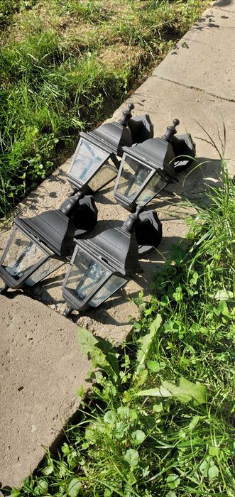 Lampy ogrodowe używane  zestaw kinkiet