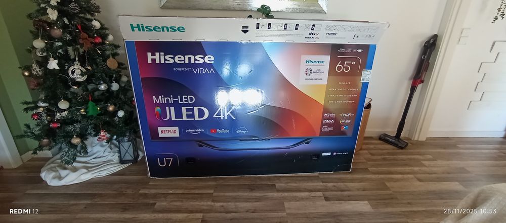 Hisense 65' U7KQ para peças