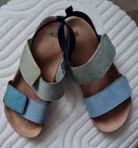Sandały niebieskie h&m