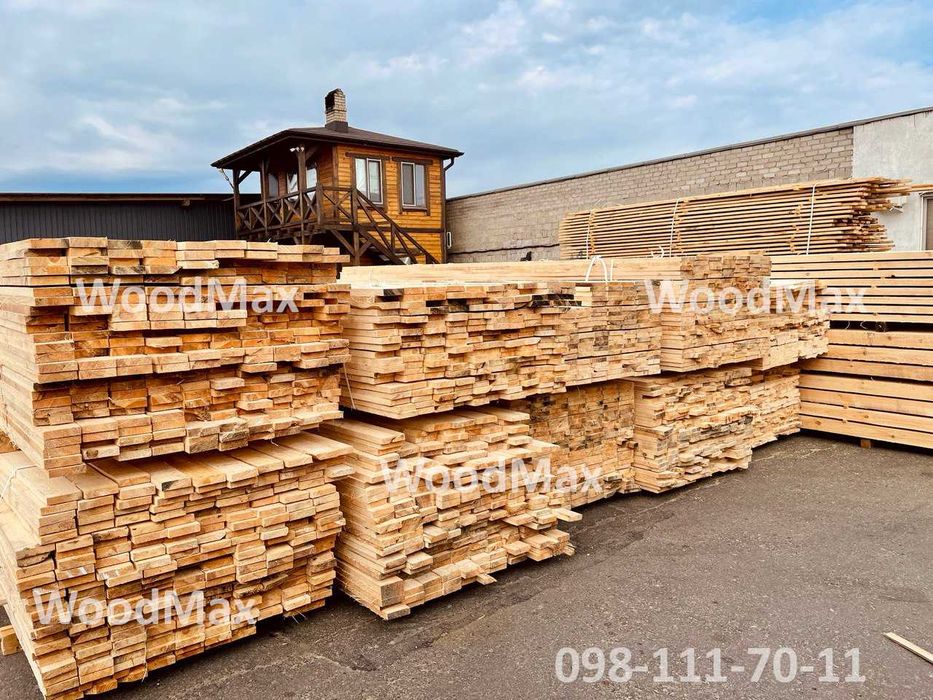 Обрізний брус, пиломатеріали з доставкою