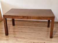 Stół drewniany egzotyka marbeu + cztery krzesła