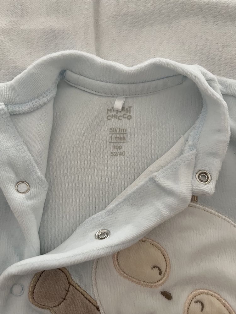 Babygrow Novo Chicco ursinho para bebé / recém nascido tamanho 1 mês