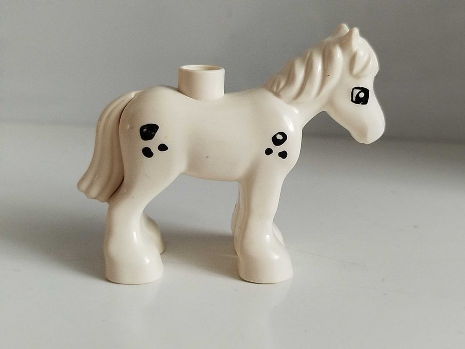 Lego Duplo zwierzęta - biały koń, konik