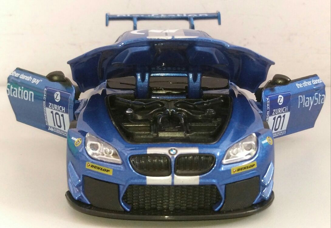 Машинка BMW M6 GT3 модель 1:32 "Автопром". Металл, Звук, Свет