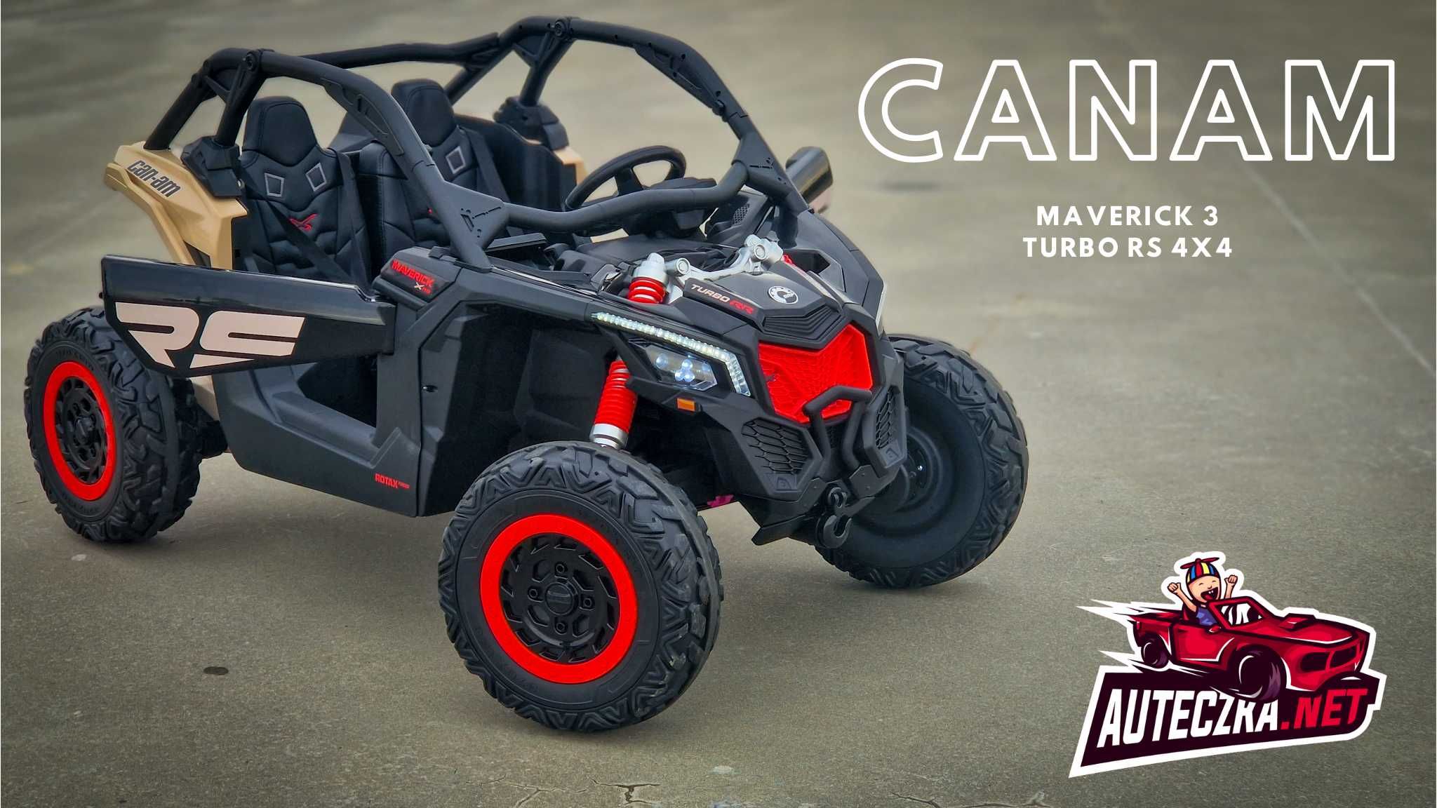 Duże AUTO MAVERICK 4x200W JEEP QUAD na akumulator dla dziecka