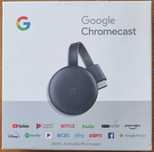 Chromecast GOOGLE Odtwarzacz multimedialny HDMI SMART TV WI-FI *NOWY*