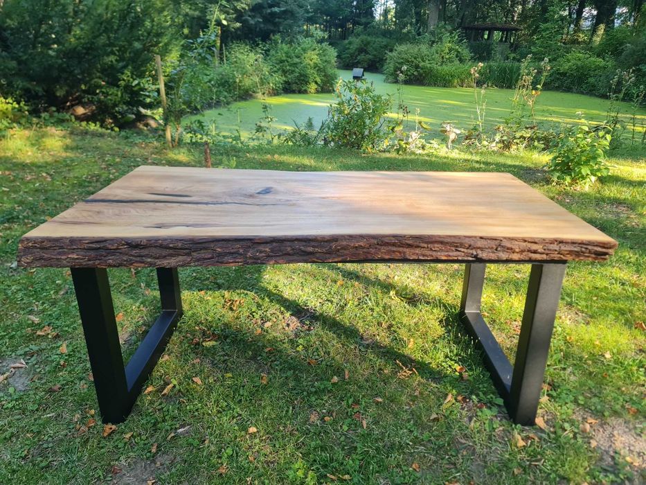 Stół drewniany dębowy jesion klon rozkładany z dostawkami 300x120