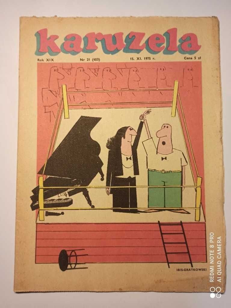 Karuzela - dwutygodnik satyryczny z 1975 r. - 7 egzemplarzy