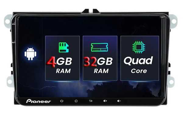 Штатная магнитола Pioneer 4/32GB VW B6/B7/CC/Caddy/Tiguan/Jetta/Polo