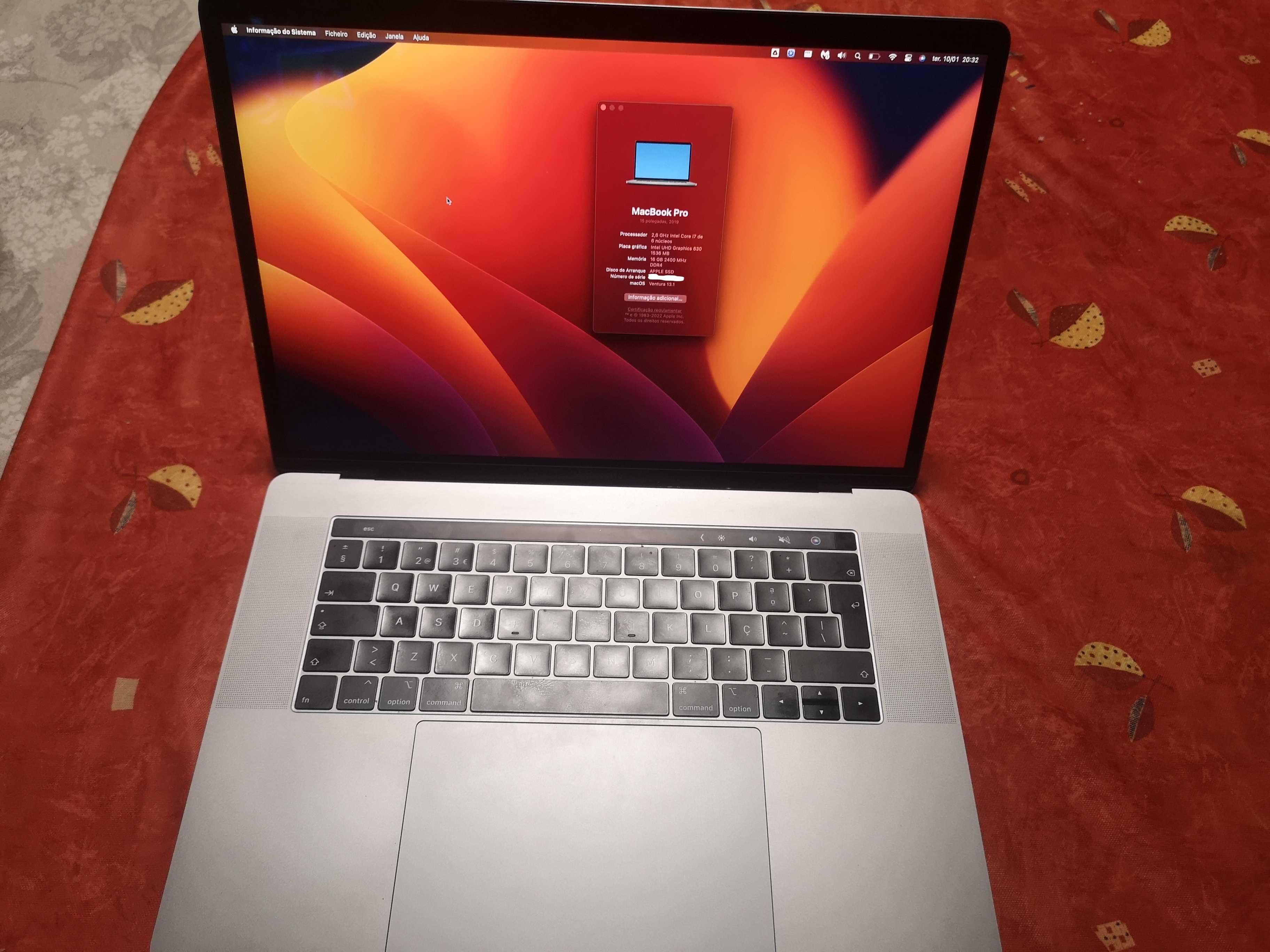 MacbookPro 2019 15,6'