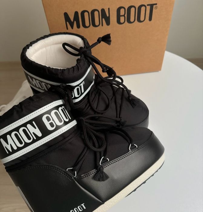 MoonBoot оригінал MB ICON LOW NYLON оригінал Мунбуты