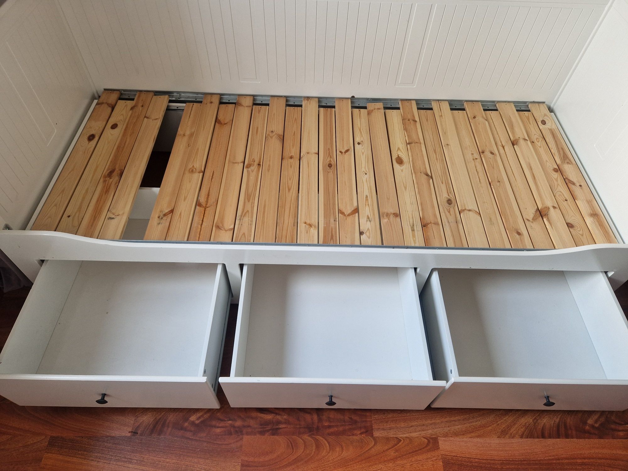 REZERWACJA - Łóżko Hermes Ikea + dwa materace