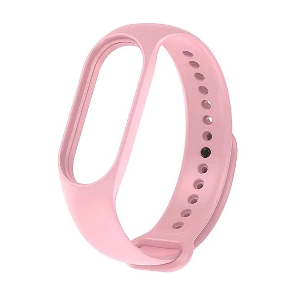Opaska / Pasek Silikonowy Braders do Xiaomi Mi Band 5 / 6 / 7 Jasny Ró