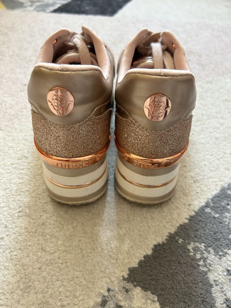 Sneakersy guess różowozlote