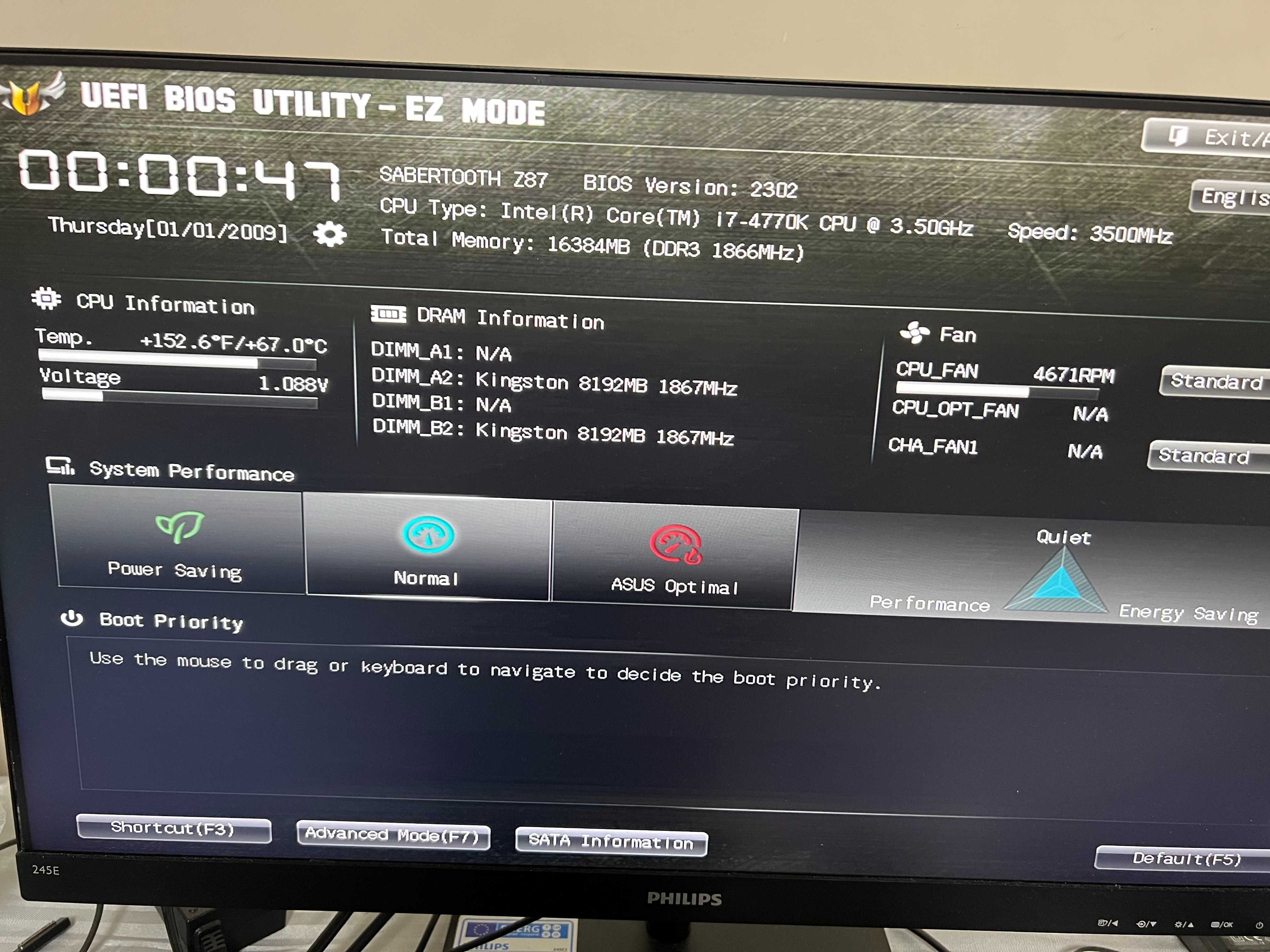 Комплект Материнка Asus Sabertooth Z87 +Intel i7-4770K+ОЗУ 16GB HyperX