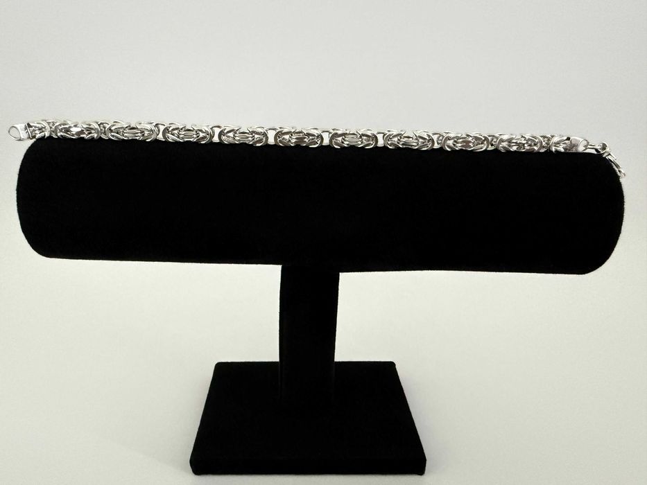 Srebrna Bransoletka Królewska 48 GRAM 25,5 CM NOWA ! PR. 925 Okazja !