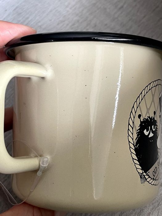 Kubek emaliowany Muminki Tata Muminka Bobek 370ml OUTLET OKAZJA !