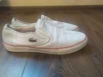 Чоловіче взуття Lacoste Lyndon 2 White Slip on Shoes 42 розмір