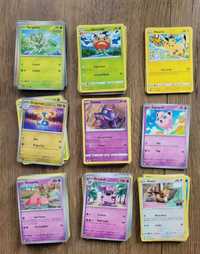 Karty Pokemon mix 100 wzorów. Oryginalne. Pikachu plus rzadka karta.