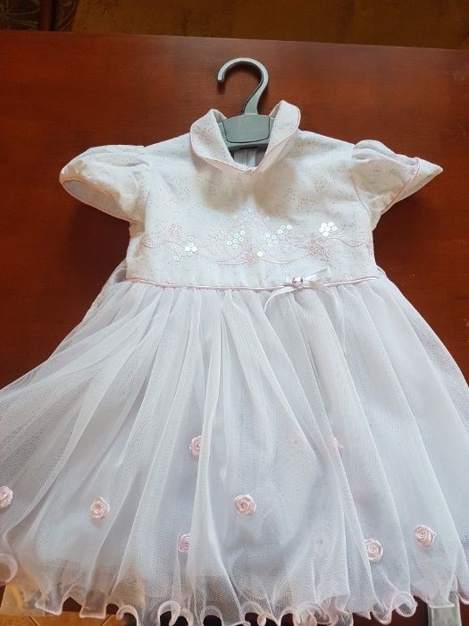Sukienka do chrztu/wesele/imprezę r.74 + BOLERKO