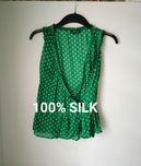 Bluzka top jedwab 100% silk
