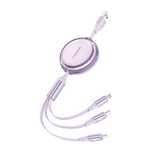 Kabel Foneng X113 3w1 1.1m Szybkie Ładowanie Fioletowy