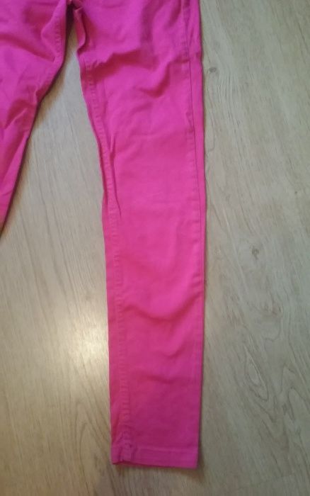Calças de ganga rosa forte da Zara Kids tam. 11-12 anos até 152cm