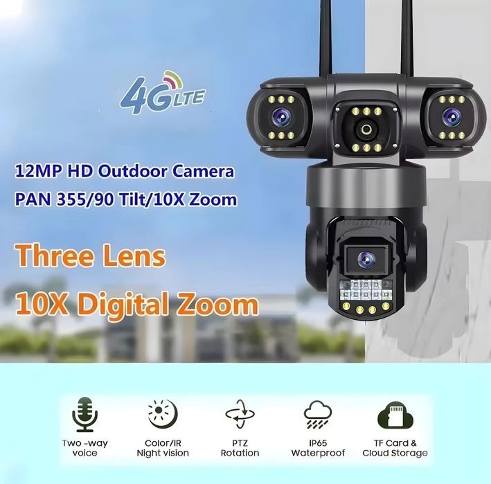 8mp WiFi / 4G уличная камера V380