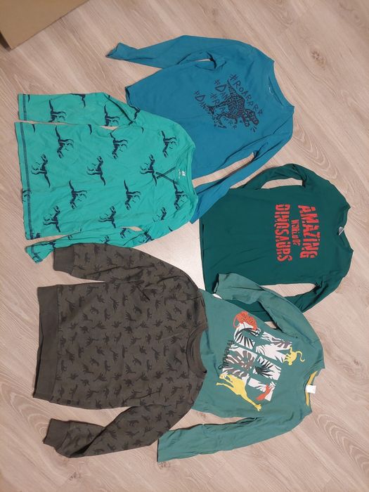 Zestaw bluzek dla fana dinozaurów rozm 128