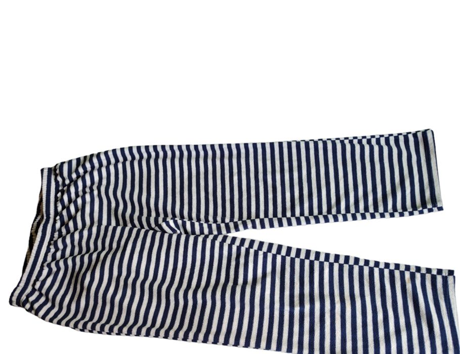 плюшевые(флисовые), тёплые домашние брюки в полоску