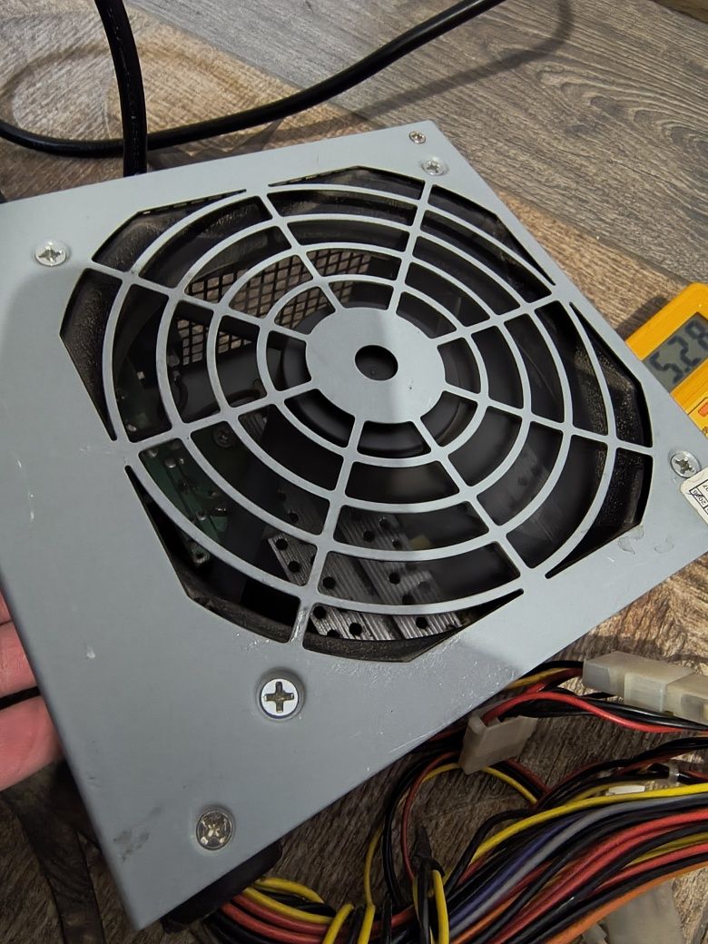 Блок живлення 350W EuroCase EC-350X, вживаний, 120мм вентилятор