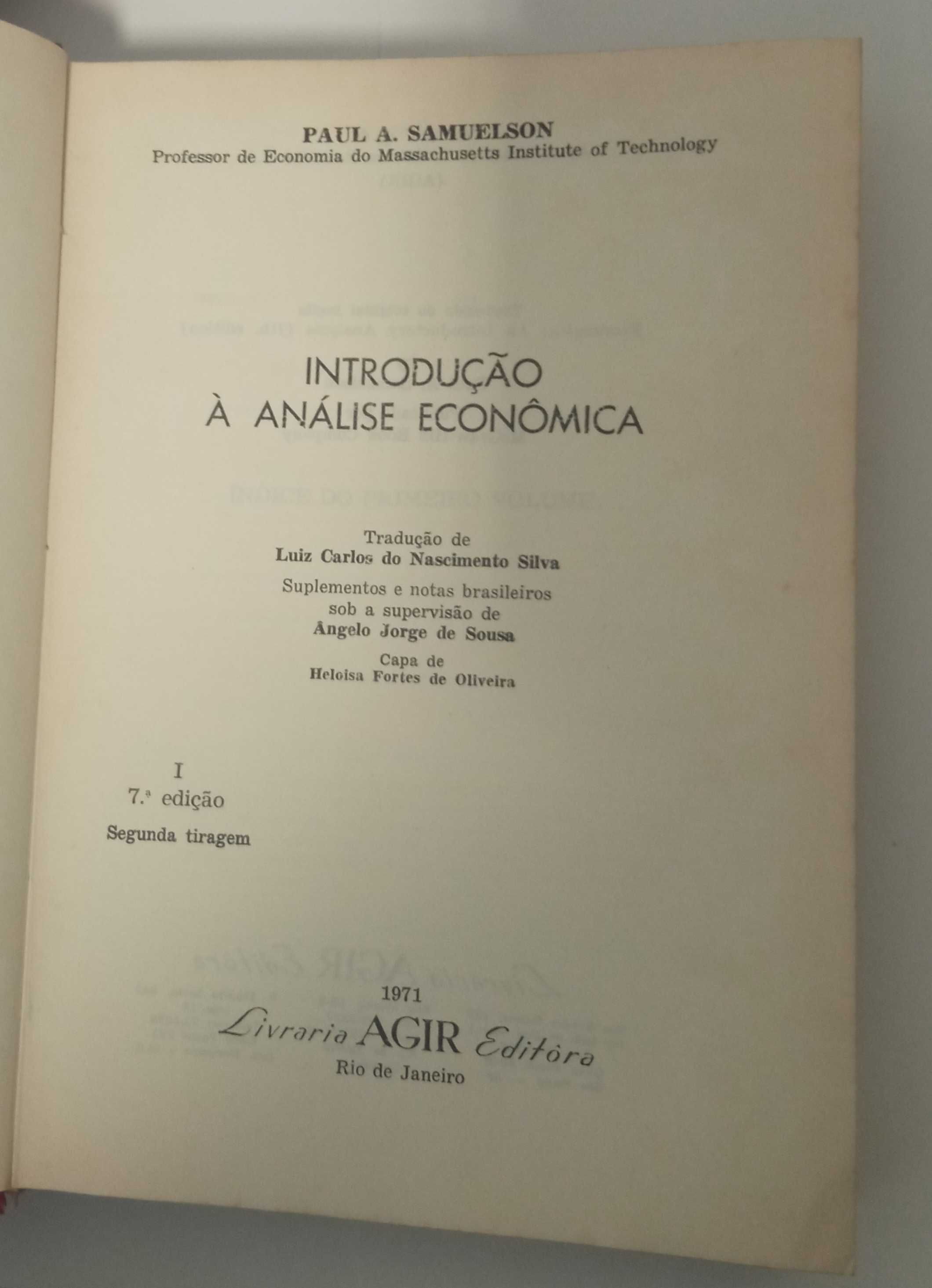 Introdução à análise económica, de Paul A. Samuelson I & II