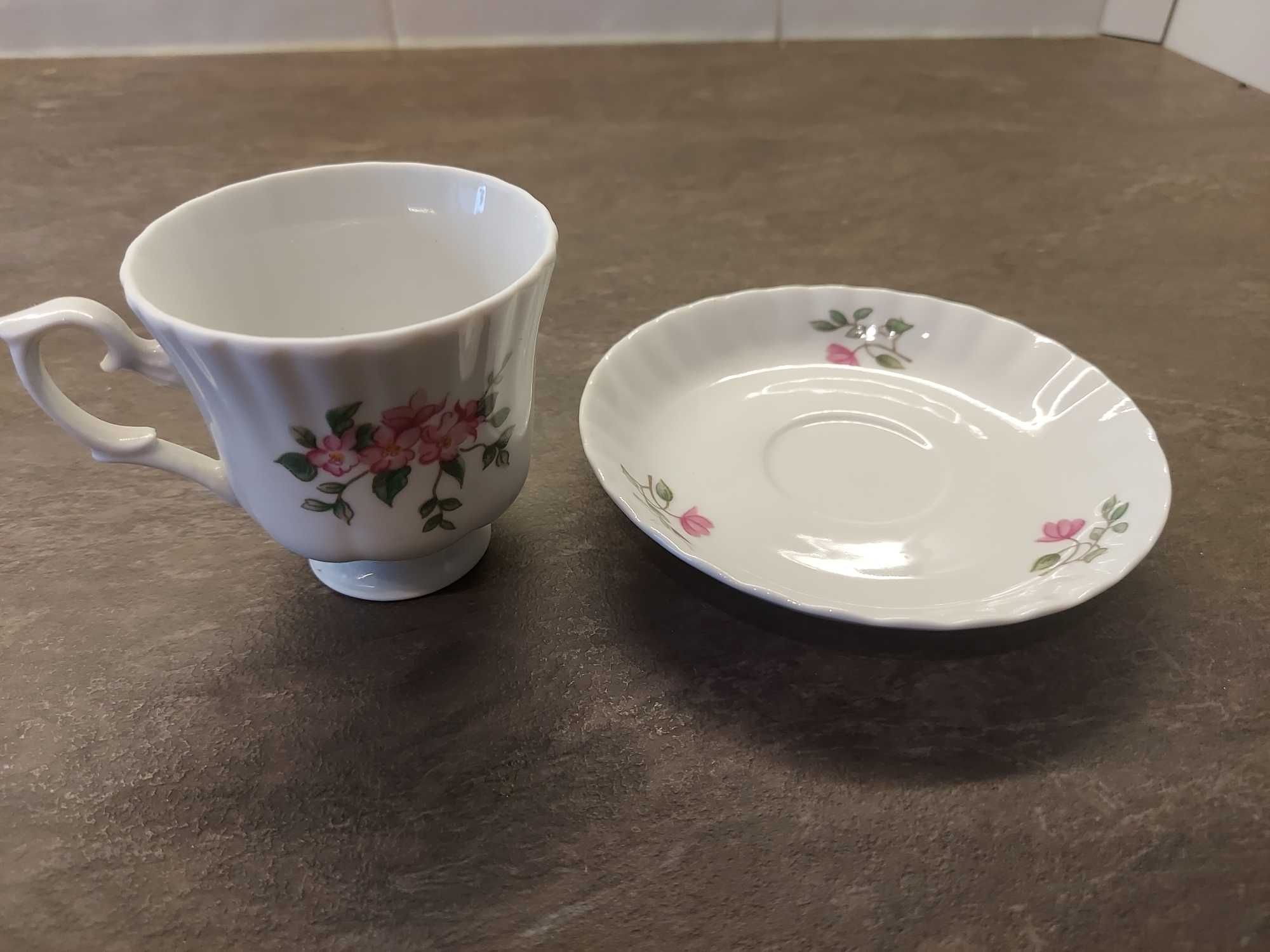 Filiżanka ze spodkiem Chodzież espresso PRL