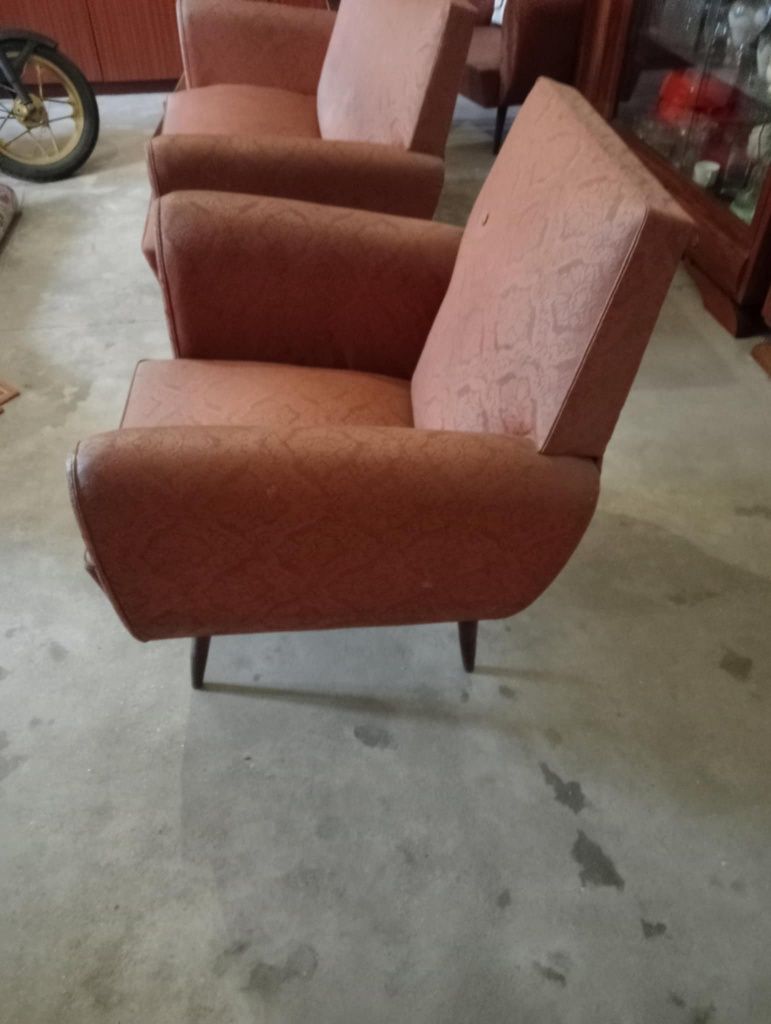 Conjunto sofás retro-vintage