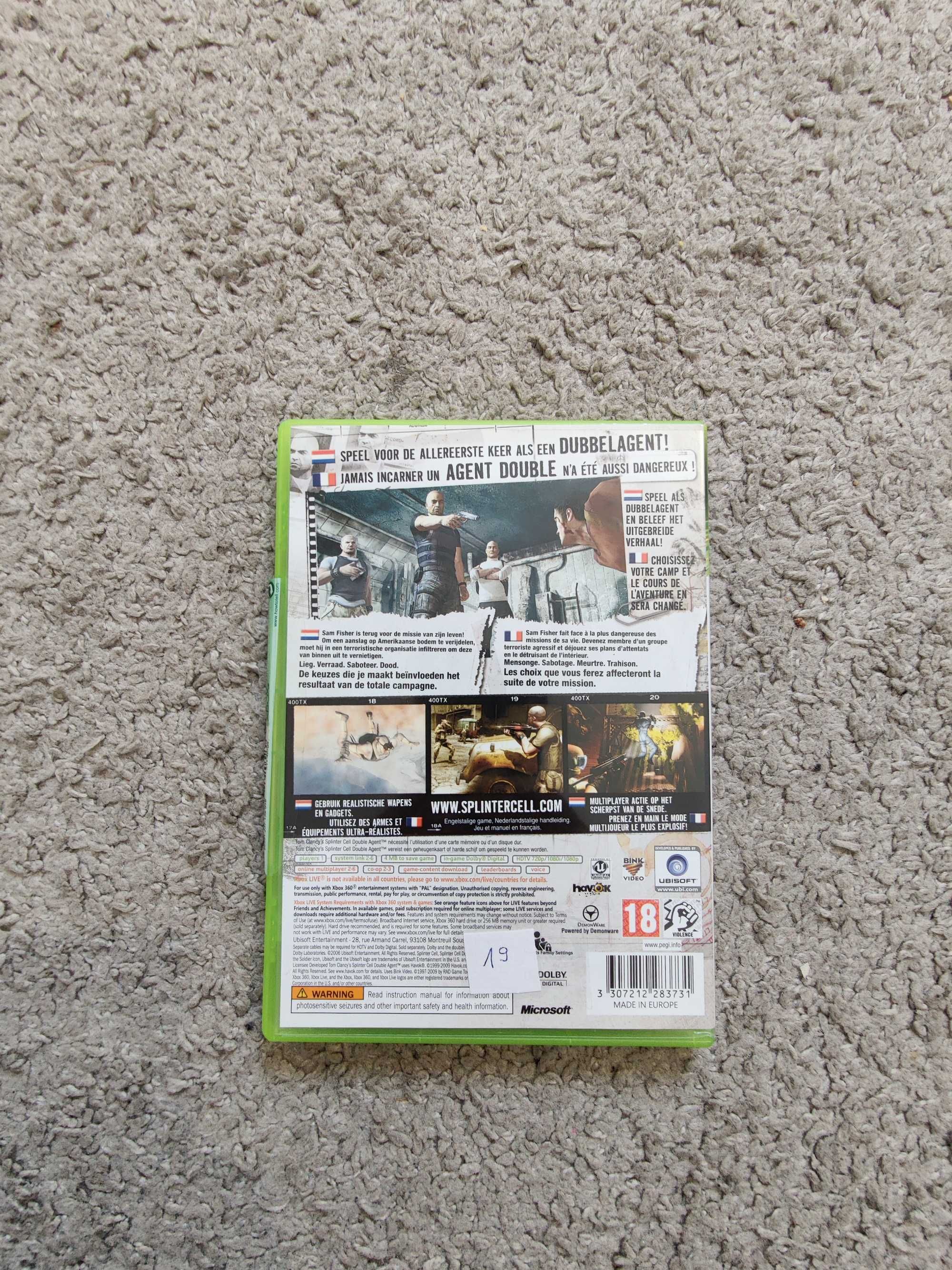 Gra Xbox 360/ Xbox 360 - Splinter cell double agent ( język ANG )