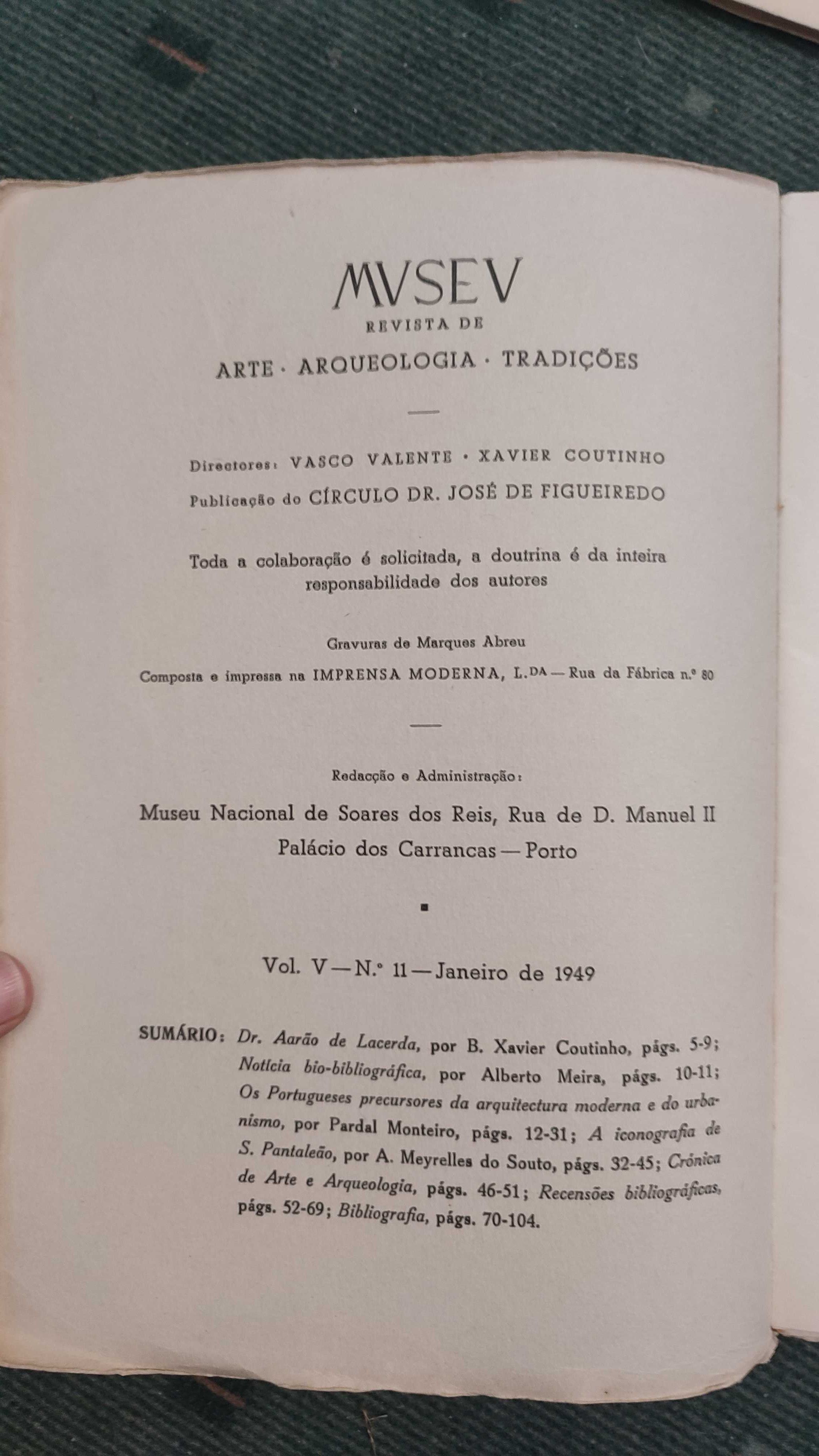 4 Números Museu Revista de Arte Arqueologia Tradições - Anos 40