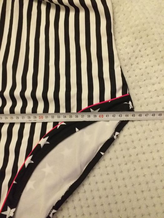 Strój kąpielowy jednoczęściowy 50 xl w pasy i gwiazdki