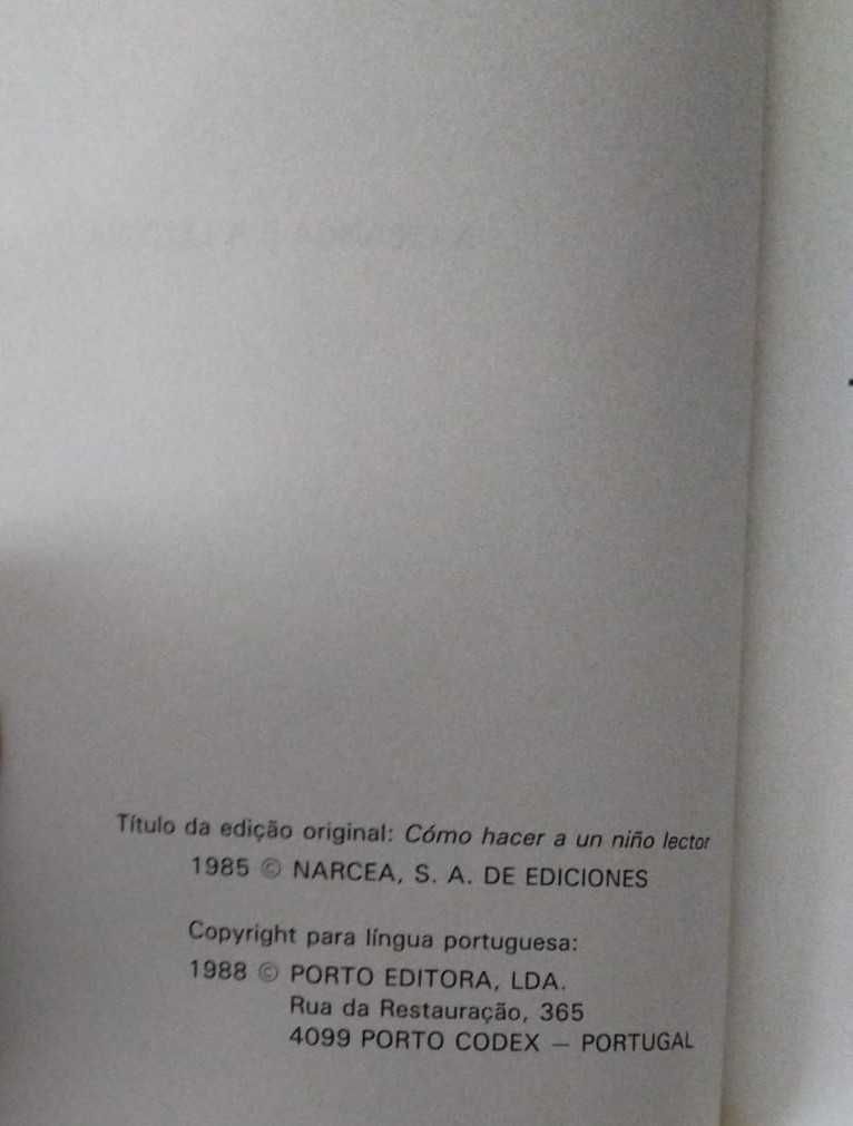 A Criança e a Leitura - Livro Usado