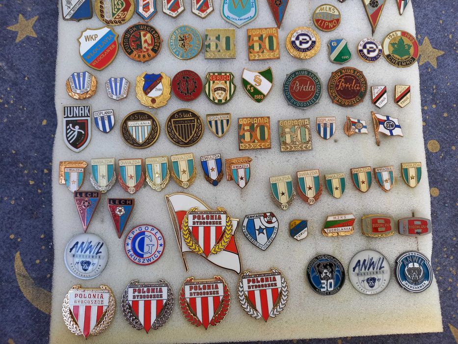 Odznaki, piny klubów z województwa kujawsko-pomorskiego